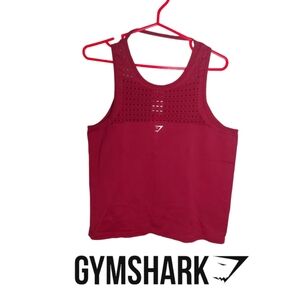 Gymshark Energy Seamless Vest Burgundy